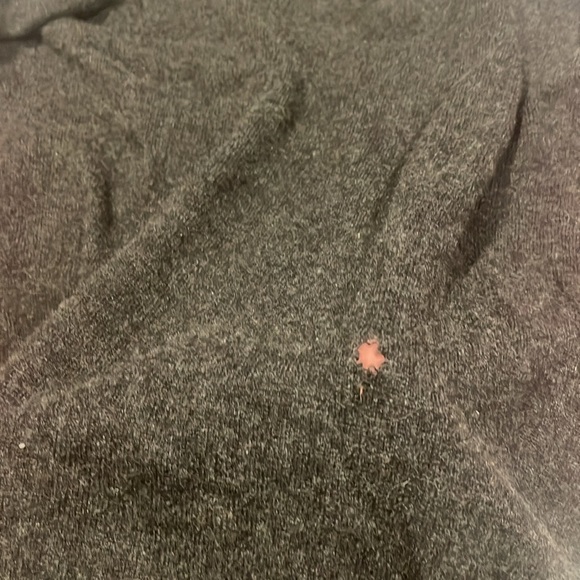 Theory large grey and pink L cashmere sweater - Picture 6 of 7